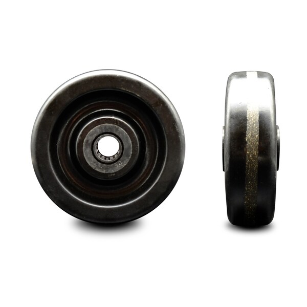 SCC - 5" Phenolic Wheel Only w/Roller Bearing - 1/2" Bore - 600 lbs Capacity